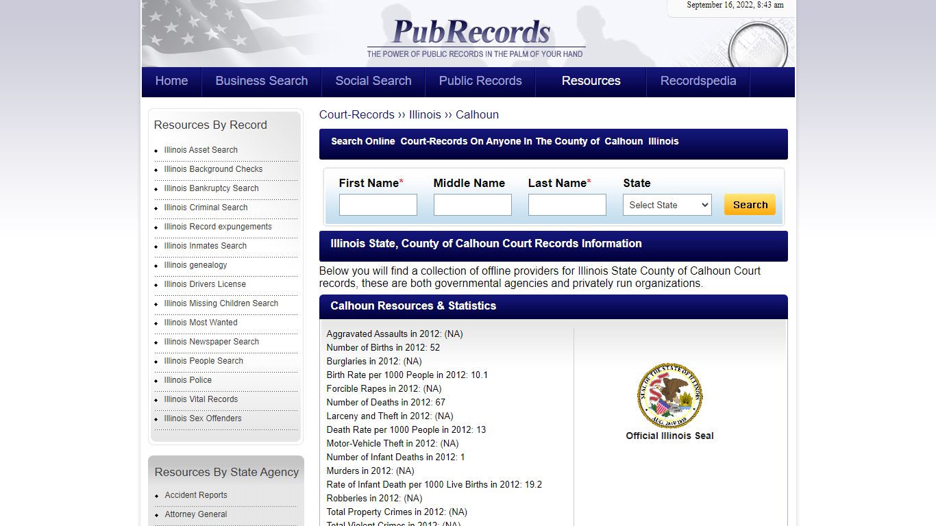 Calhoun County, Illinois Court Records - Pubrecords.com